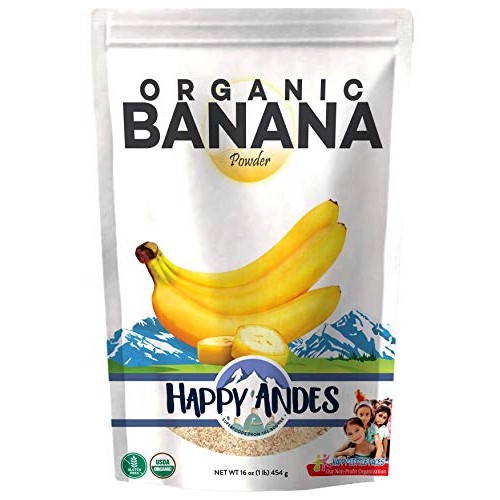 Happy Andes Organic Banana Powder 1Lb - Fresh Pure Raw Powdered