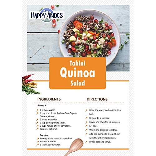 Happy Andes Red Quinoa 3 Lbs - Non Gluten, Whole Grain Rice Subs