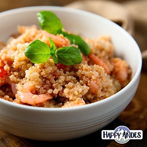 Happy Andes White Organic Quinoa 3 Lbs - Non Gluten, Whole Grain