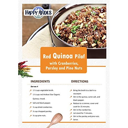 Happy Andes White Quinoa 5 Lbs - Gluten-Free, Whole Grain Natura