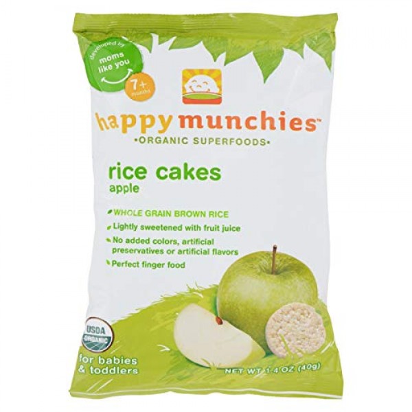 Happy Munchies Rice Cakes - Apple 10, 1.4 Oz.