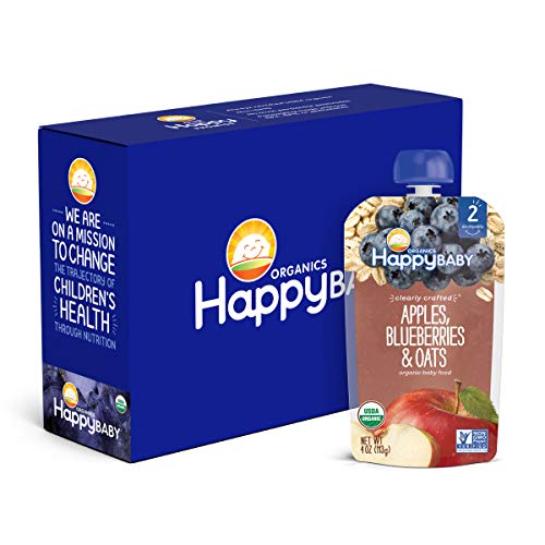 Happy Baby Organic Clearly Crafted Stage 2 Baby Food, Apples, Bl