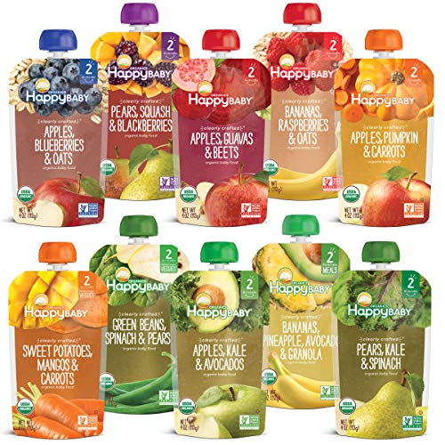 Happy Baby Organics Clearly Crafted Baby Food Pouches Variety Pa