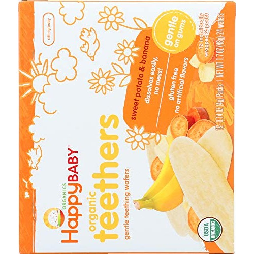 Happy Baby Not A Case Gentle Teething Wafers Banana &Amp; Sweet Po