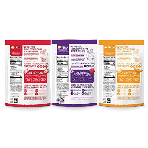 Happy Baby Organic Yogis Freeze-Dried Yogurt &Amp; Fruit Snacks, 3 F