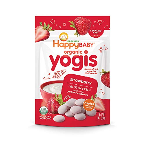 Happy Baby Organic Yogis Freeze-Dried Yogurt &Amp; Fruit Snacks, 3 F