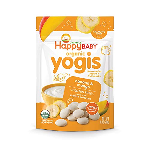 Happy Baby Organic Yogis Freeze-Dried Yogurt &Amp; Fruit Snacks, 3 F