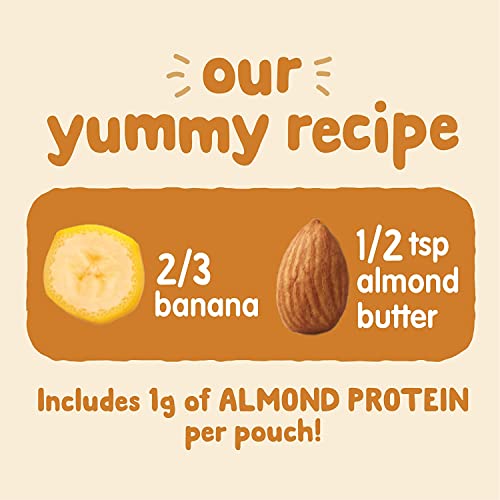 Happy Baby Organics Nutty Blends, Banana & Almond Butter, 3 Ounc...