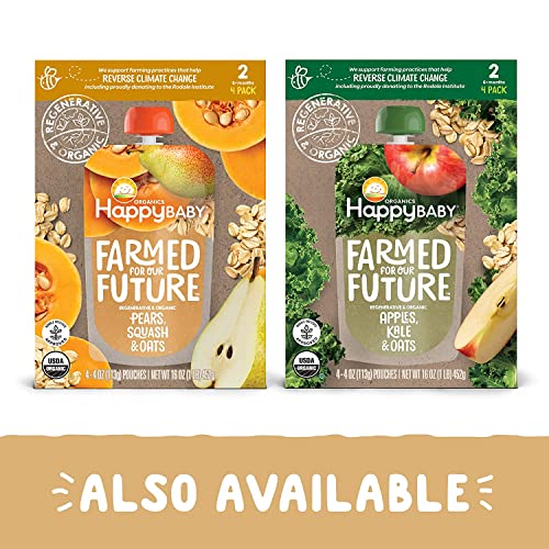 Happy Baby Organics Nutty Blends, Banana & Almond Butter, 3 Ounc...