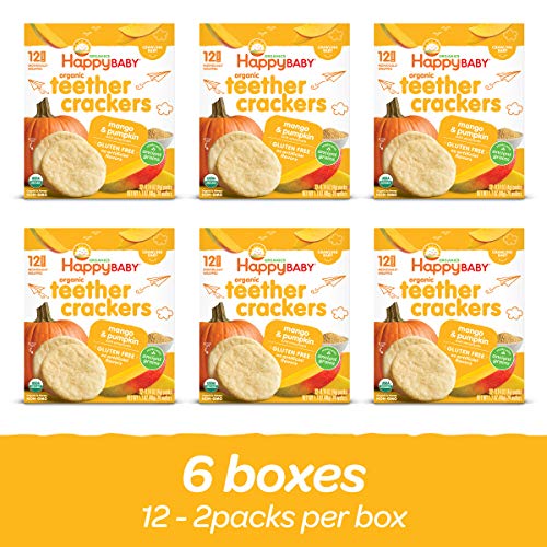 Happy Baby Organics Organic Teether Crackers Gluten Free Mango &...