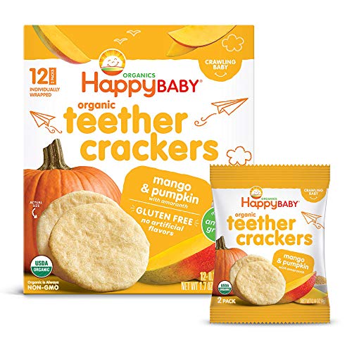 Happy Baby Organics Organic Teether Crackers Gluten Free Mango &...