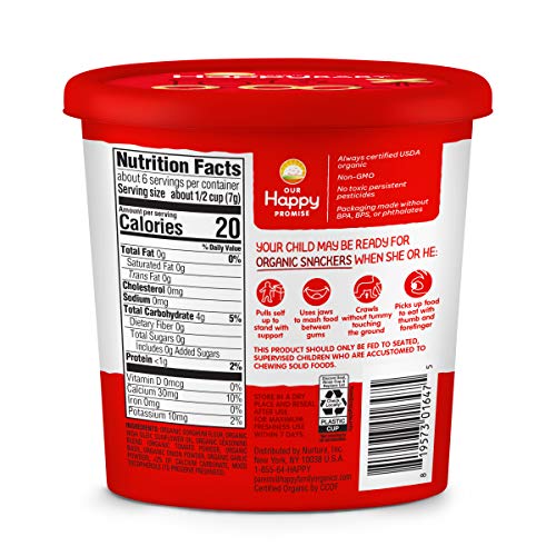 Happy Baby Organics Snackers Baked Grain Snack, Tomato And Basil