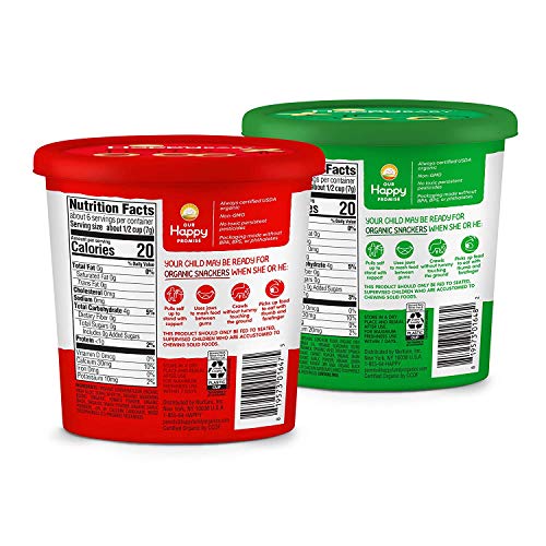 Happy Baby Organics Snackers Baked Grain Snack Veggie 1.5 Ounce,