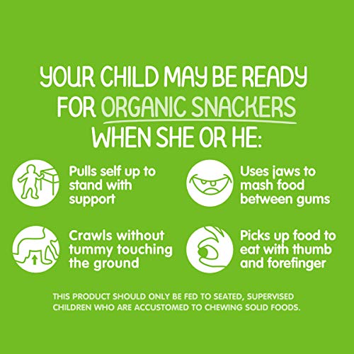 Happy Baby Organics Snackers Baked Grain Snack Veggie 1.5 Ounce,