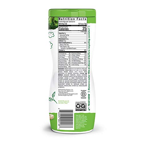 Happy Baby Organics Superfood Puffs, Apple &Amp; Broccoli, 2.1 Ounce