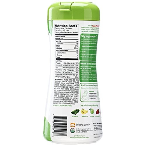Happy Baby Organic Superfood Puffs Apple &Amp; Broccoli, 2.1 Ounce C