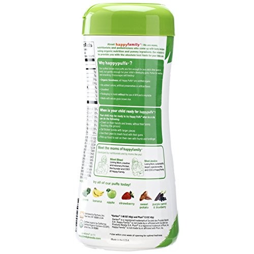 Happy Baby Organic Superfood Puffs Apple &Amp; Broccoli, 2.1 Ounce C