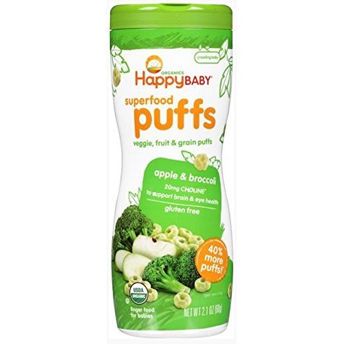 Happy Baby Organic Superfood Puffs Apple &Amp; Broccoli, 2.1 Ounce C