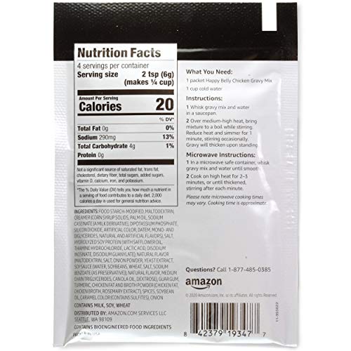 Amazon Brand - Happy Belly Chicken Flavored Gravy Mix, 0.87 Oz
