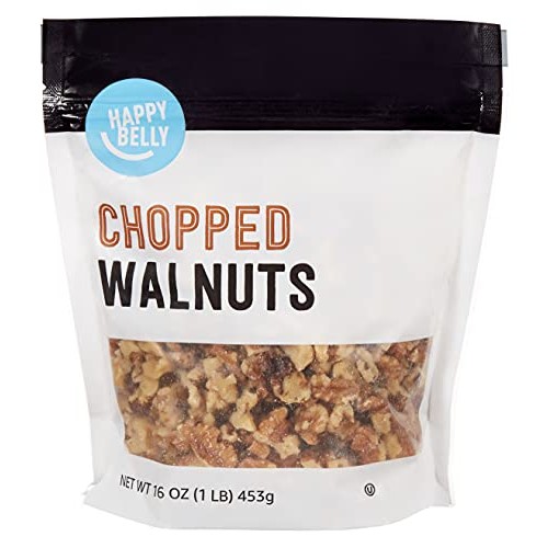 Amazon Brand - Happy Belly Chopped Walnuts, 16 Ounce