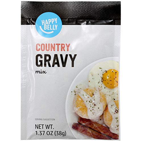 Amazon Brand - Happy Belly Country Gravy Mix, 1.37 Oz Pack Of 12
