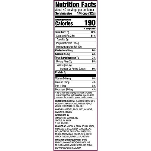 Amazon Brand - Happy Belly Dried Cranberries, Nuts &Amp; Pepitas Tra