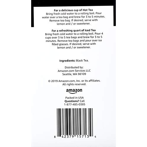 Amazon Brand - Happy Belly English Breakfast Tea Bags, 20 Count