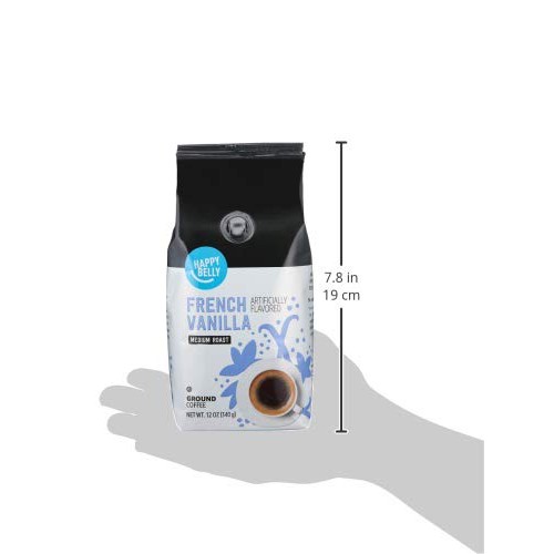 Amazon Brand - Happy Belly French Vanilla Flavored Ground Coffee