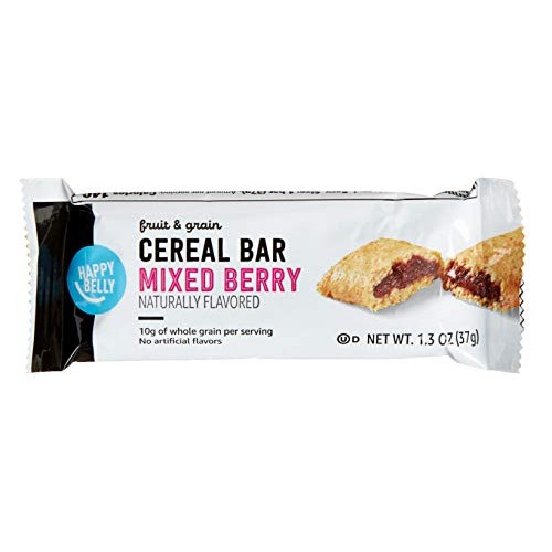 Amazon Brand - Happy Belly Fruit &Amp; Grain Cereal Bars, Strawberry
