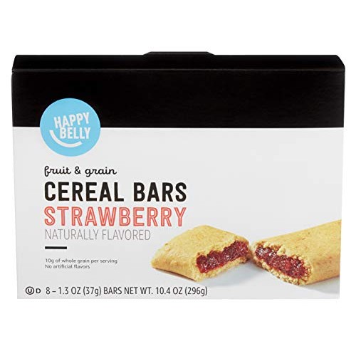 Amazon Brand - Happy Belly Fruit &Amp; Grain Cereal Bars, Strawberry