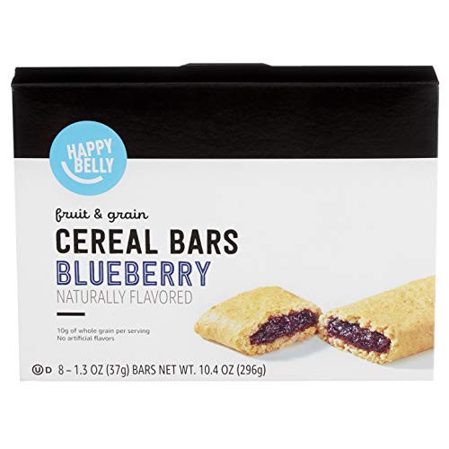 Amazon Brand - Happy Belly Fruit &Amp; Grain Cereal Bars, Blueberry,