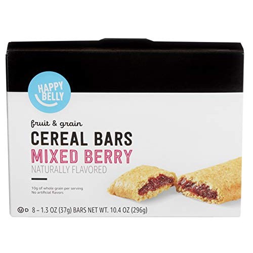 Amazon Brand - Happy Belly Fruit &Amp; Grain Cereal Bars, Mixed Berr