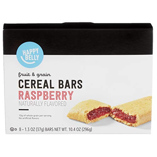 Amazon Brand - Happy Belly Fruit &Amp; Grain Cereal Bars, Raspberry,