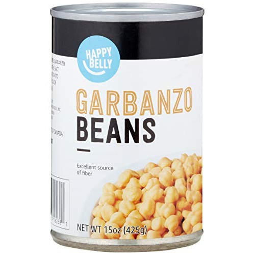 Amazon Brand - Happy Belly Garbanzo Beans, 15 Ounce
