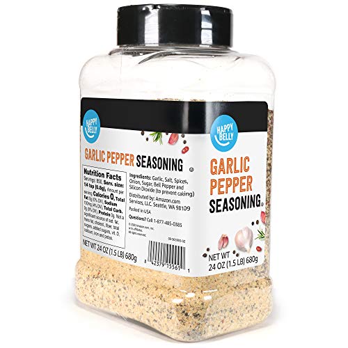 Amazon Brand - Happy Belly Garlic Pepper, 24 Ounces