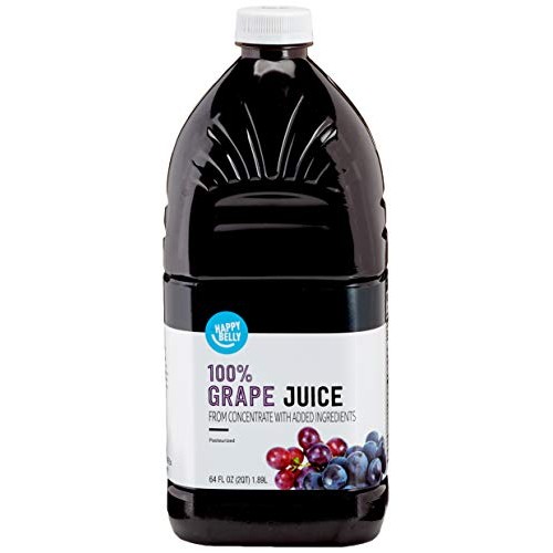 Amazon Brand - Happy Belly Grape Juice, 64 Fl Oz Bottle