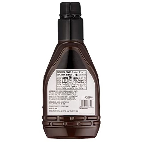 Amazon Brand - Happy Belly Honey BBQ Sauce, Brown, 18 Oz, 1.12 P...