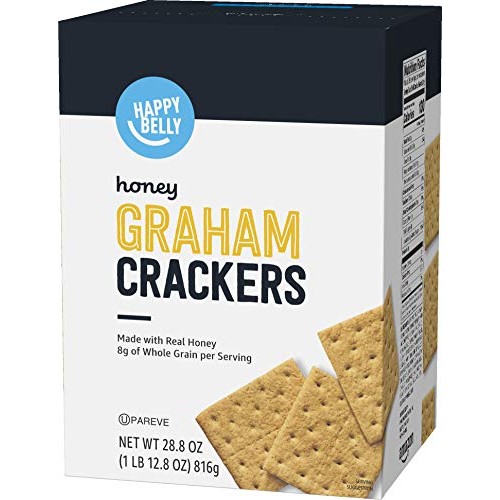 Amazon Brand - Happy Belly Honey Graham Crackers, 28.8 Ounce