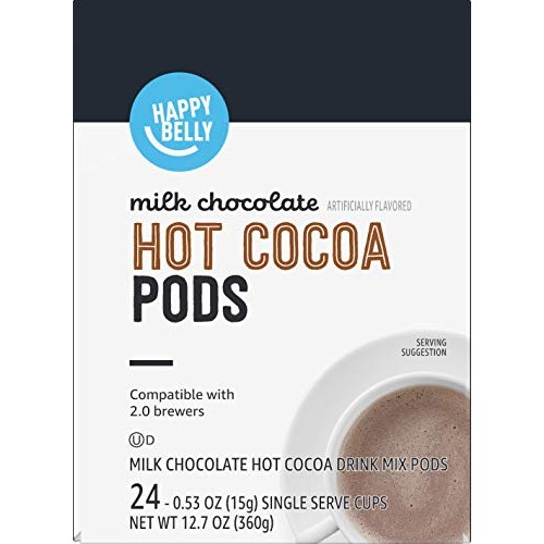 Amazon Brand - Happy Belly Hot Cocoa Pods Compatible With 2.0 K-