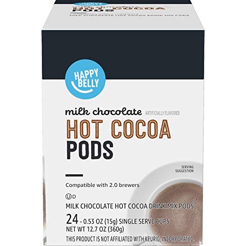 Amazon Brand - Happy Belly Hot Cocoa Pods Compatible With 2.0 K-