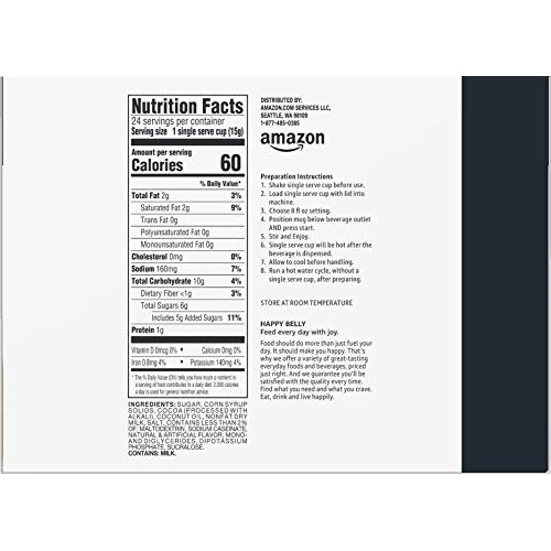 Amazon Brand - Happy Belly Hot Cocoa Pods Compatible With 2.0 K-