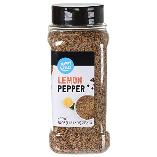 Amazon Brand - Happy Belly Lemon Pepper, 28 Oz