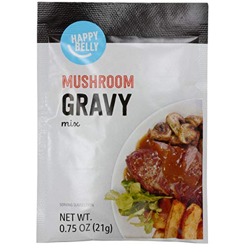 Amazon Brand - Happy Belly Mushroom Gravy Mix, 0.75 Oz Pack Of 12