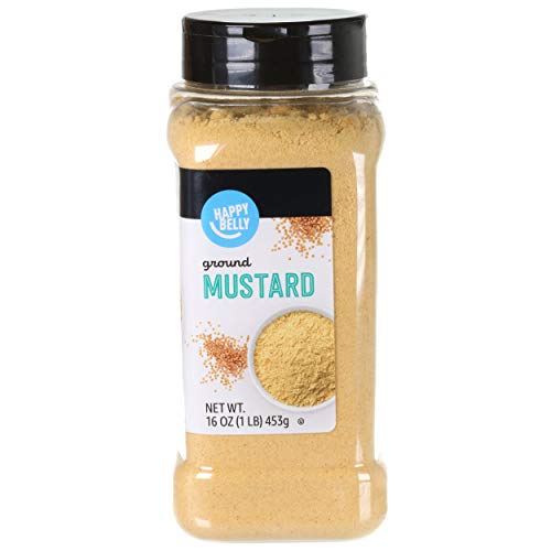 Amazon Brand - Happy Belly Mustard Ground, 16 Ounce