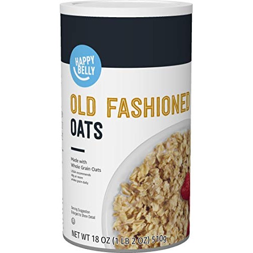 Amazon Brand - Happy Belly Old Fashioned Oats, 18 Ounce