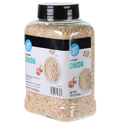 Amazon Brand - Happy Belly Onion Minced, 15 Ounce