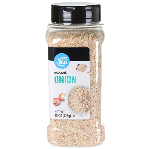 Amazon Brand - Happy Belly Onion Minced, 15 Ounce