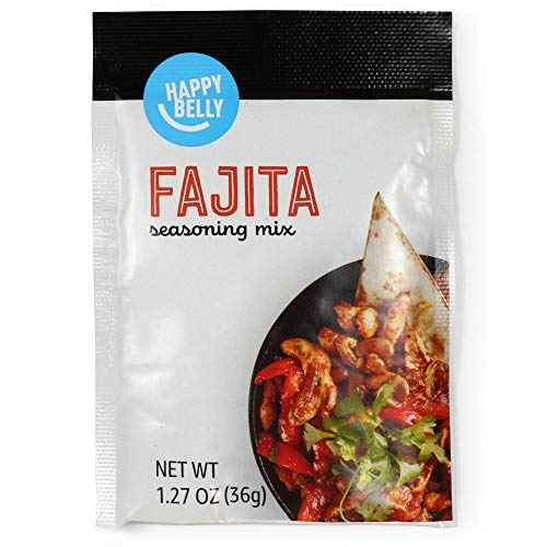 Amazon Brand - Happy Belly Original Fajita Seasoning Mix, 1.27 Oz