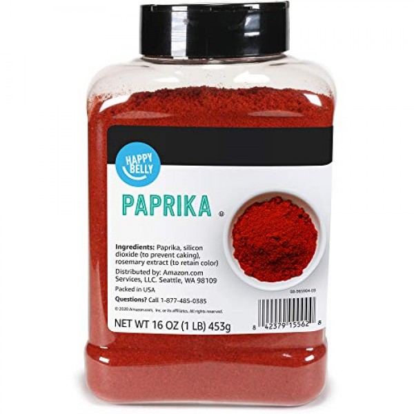 Amazon Brand - Happy Belly Paprika, 16 Ounces