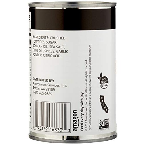 Amazon Brand - Happy Belly Pizza Sauce, 15 Ounce